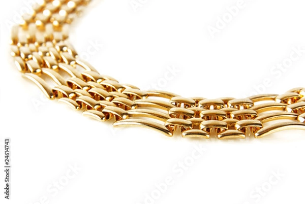 Obraz golden chain isolated