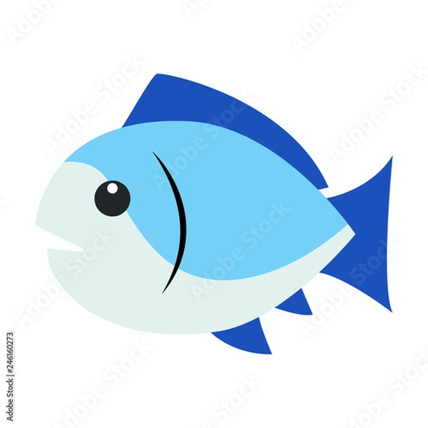 Fototapeta Fish emoji vector