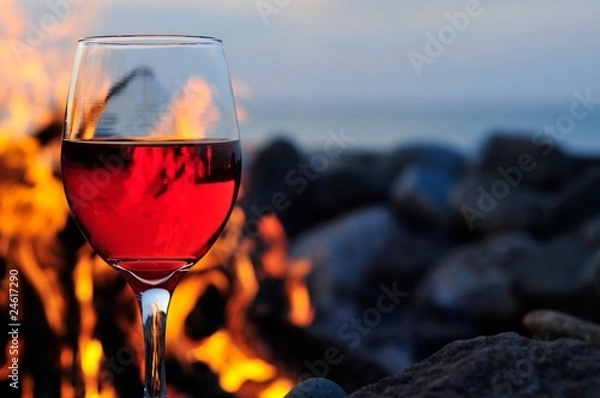 Obraz Wine Campfire