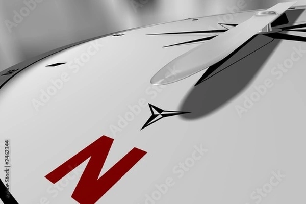 Obraz compass pointing north