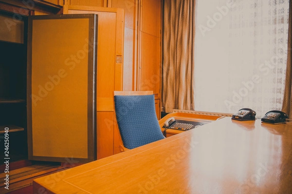 Obraz vintage office with table and chairs