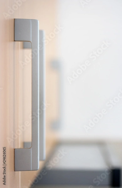 Fototapeta Cupboard handle - shallow focus