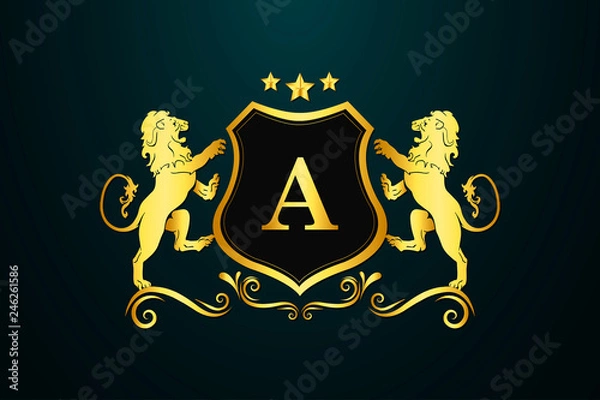 Obraz Luxury, Royal and Elegant Logo Vector Design	