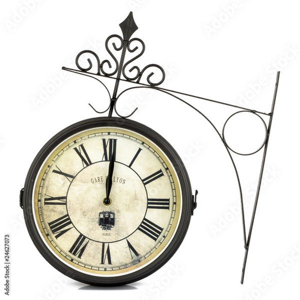 Fototapeta Wall retro clock