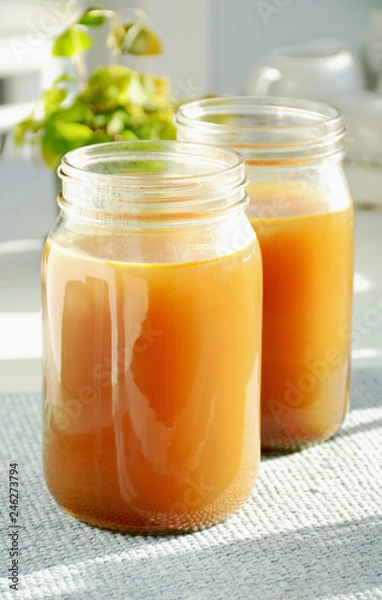 Fototapeta Homemade bone broth