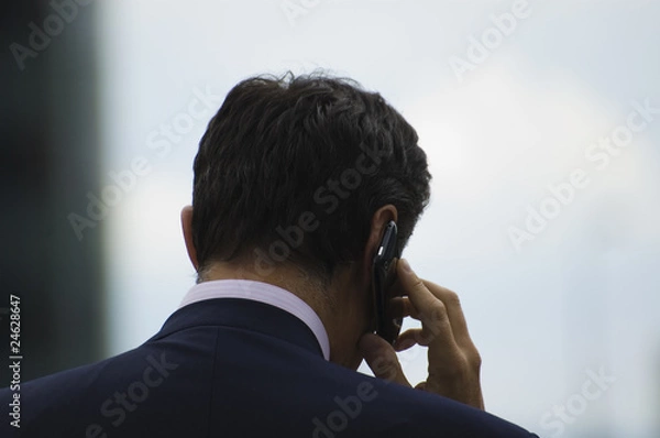 Obraz Dyrektor w telefonie