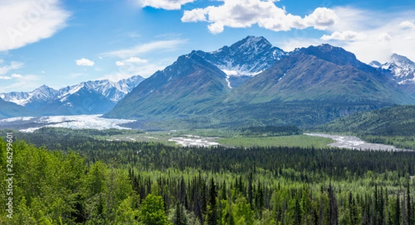Obraz Matanuska River Valley, Alaska