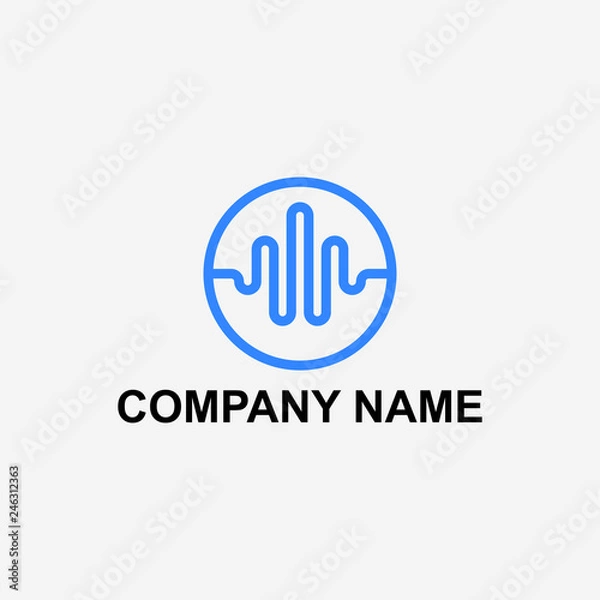 Obraz Logo design and logo template