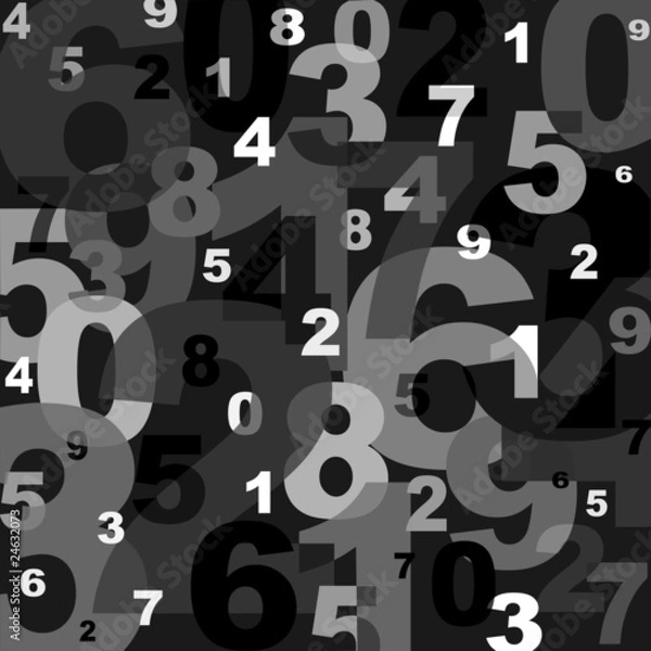 Fototapeta numbers background