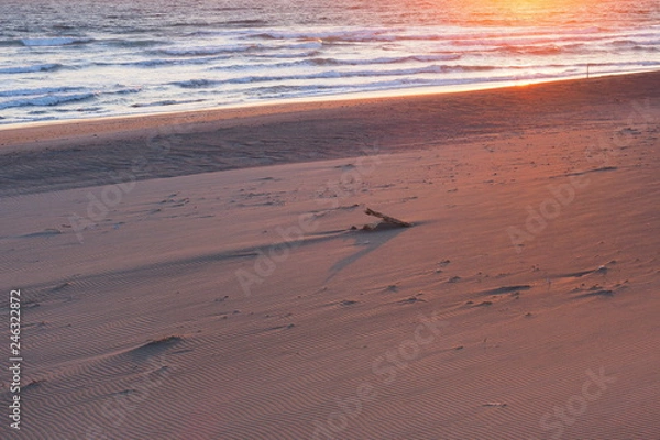 Obraz 夕焼けと砂浜