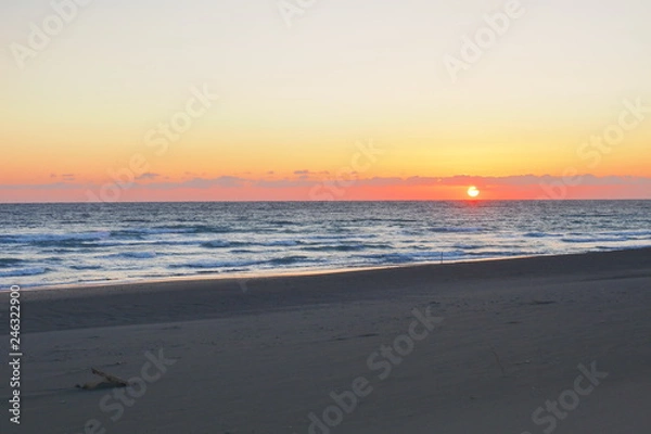 Obraz 日暮れと海