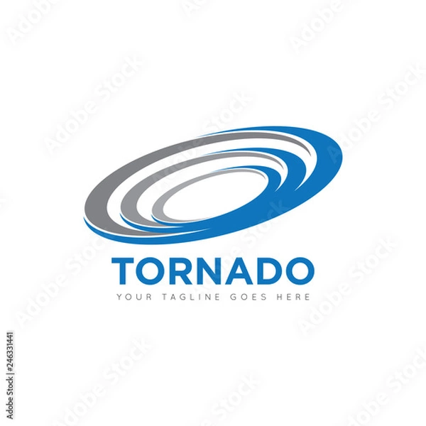 Fototapeta tornado logo and icon vector illustration design template