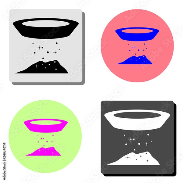 Obraz Mining. flat vector icon