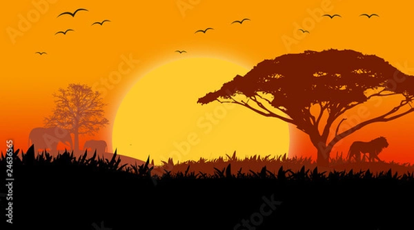 Obraz Paesaggio africano