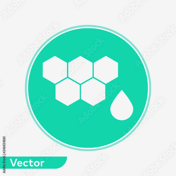 Fototapeta Honey vector icon sign symbol