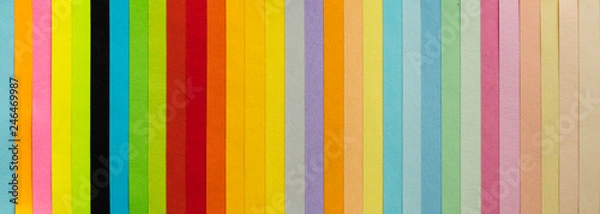 Fototapeta stripes of multi-colored paper. Texture background