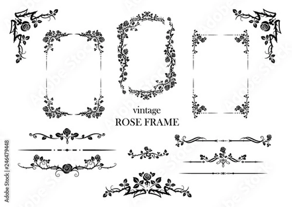 Fototapeta elements set of roses