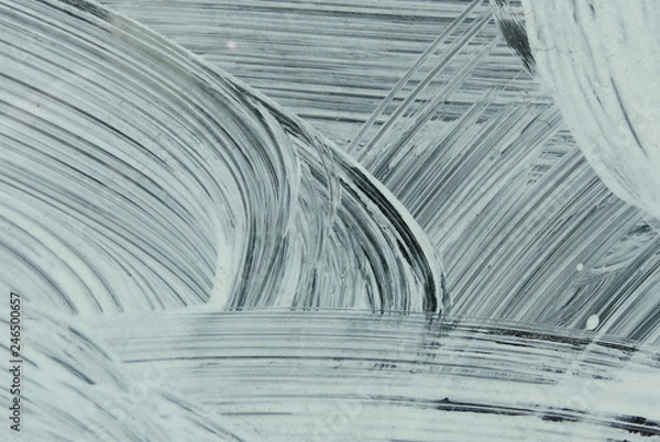 Fototapeta White paint layer on glass