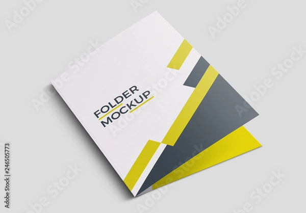 Obraz Trzy makiety folderów