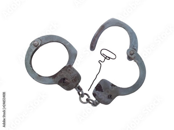 Obraz Old handcuffs