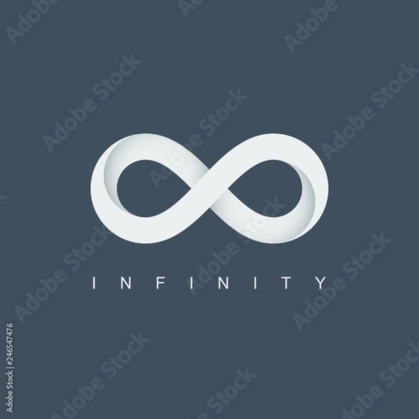 Fototapeta infinity symbol, infinite logo, mobius loop