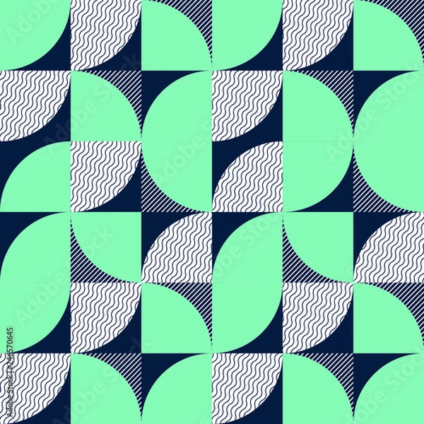 Fototapeta Creative geometrical shape seamless pattern
