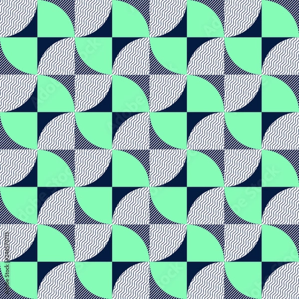 Fototapeta Creative geometrical shape seamless pattern