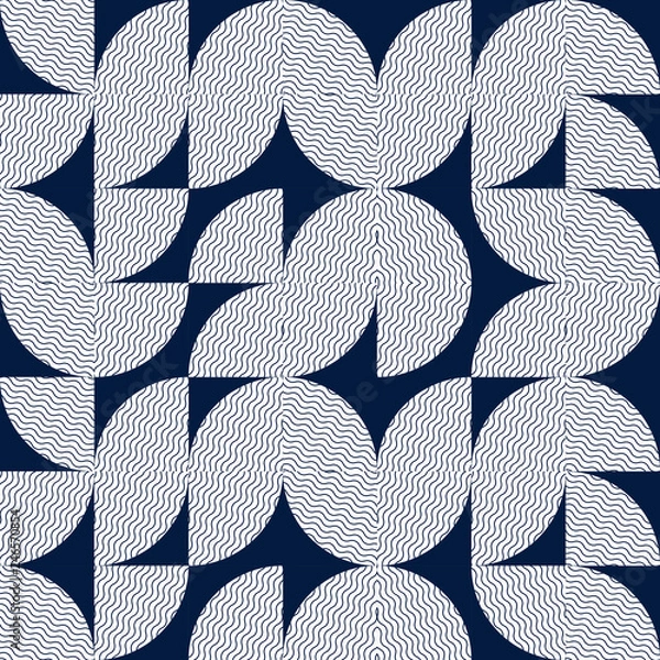 Fototapeta Creative geometrical shape seamless pattern