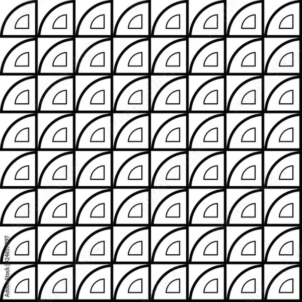 Fototapeta Creative geometrical shape seamless pattern