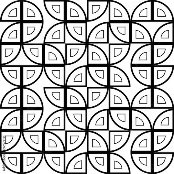Fototapeta Creative geometrical shape seamless pattern