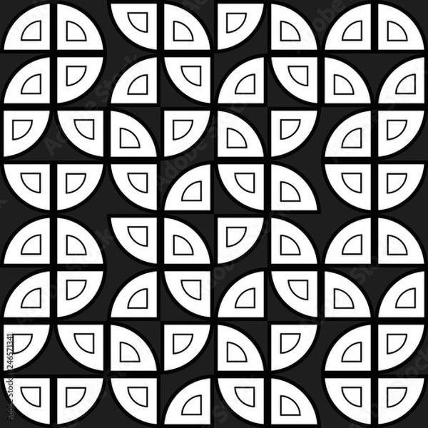 Fototapeta Creative geometrical shape seamless pattern