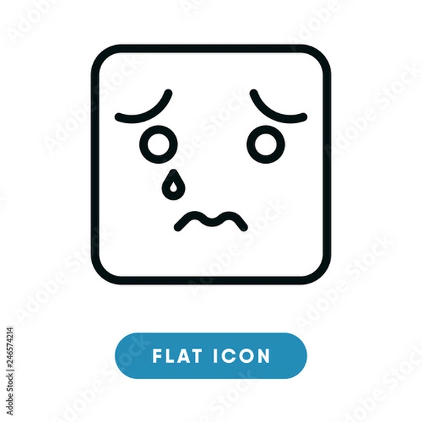 Fototapeta Sad vector icon