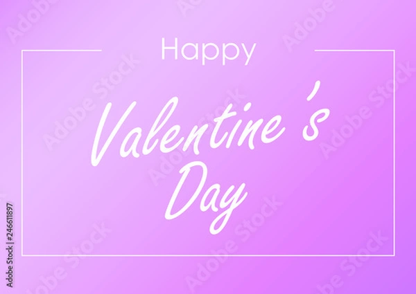 Obraz Happy Valentine’s Day - vector
