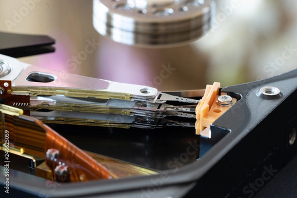 Obraz computer hard disk repair detail HDD