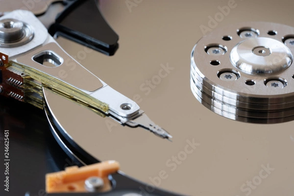 Obraz computer hard disk repair detail HDD