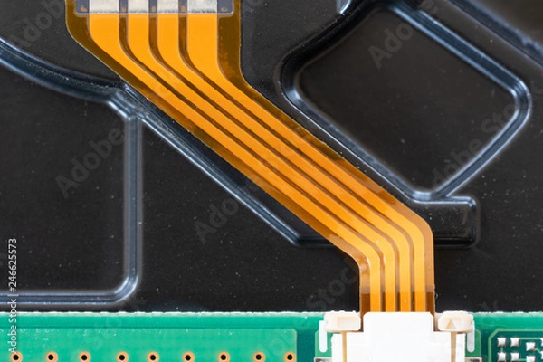 Obraz Electronic circuit board close up