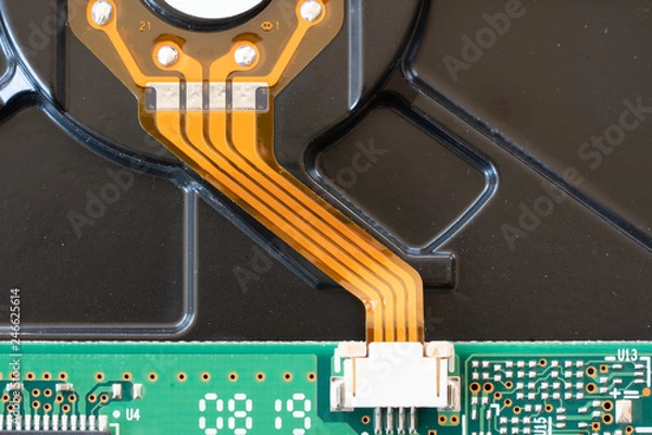 Obraz Electronic circuit board close up