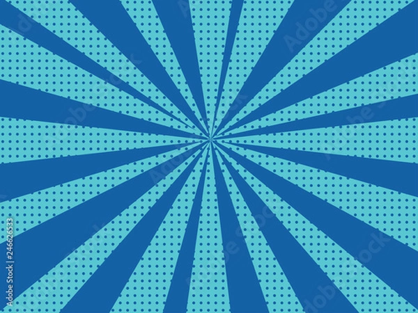 Fototapeta Halftone rays background