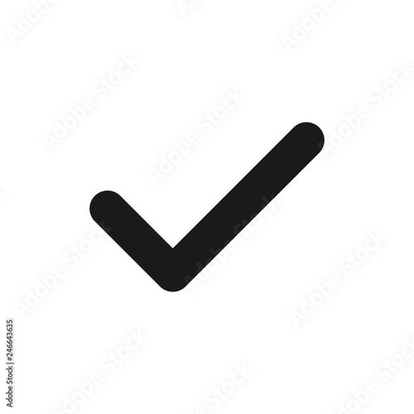 Fototapeta check icon vector. check mark icon. check list button icon