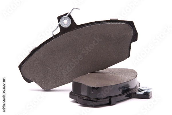 Obraz Brake pads on a white background