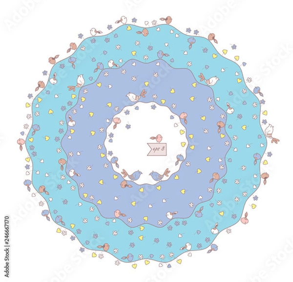 Obraz decorative circle frame