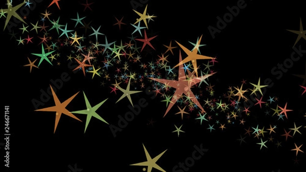 Fototapeta Background of multi-colored stars. Abstract background pattern.