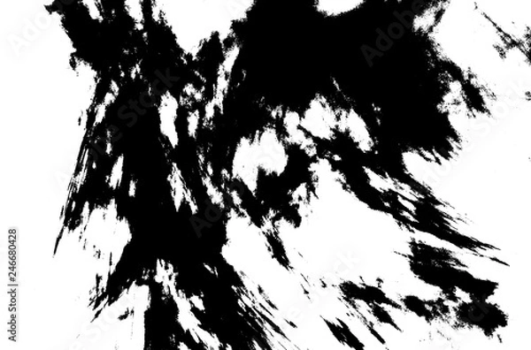 Obraz Black and white background. Fantasy pattern texture. Digital art. 3D rendering. Computer generated image.