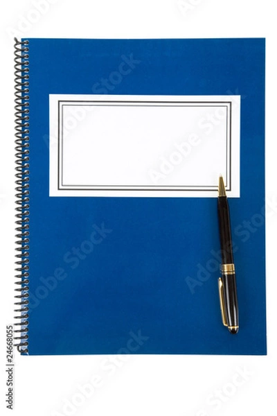 Obraz Blue school textbook