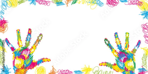 Obraz Kolorowe dłonie