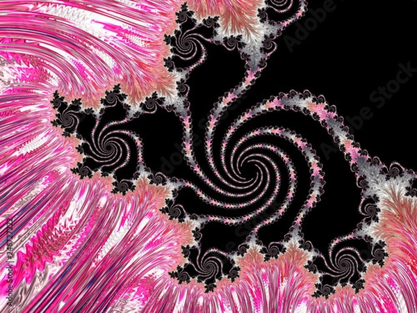 Fototapeta Fractals are infinitely complex patterns that are self-similar across different scales. Great for cell phone wall paper. Images of the Mandelbrot set exhibit an elaborate and infinitely complicated 