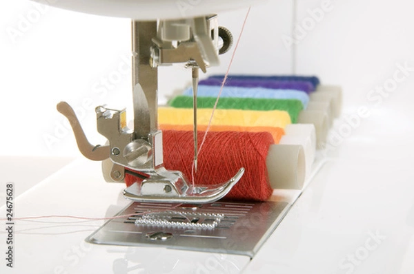 Fototapeta sewing machine and thread