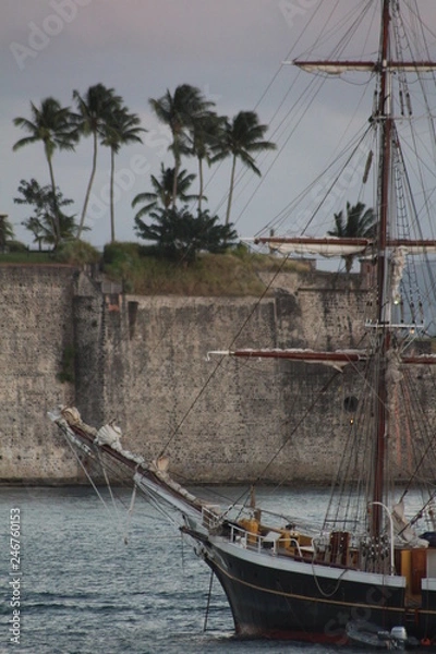 Obraz Boot im Hafen von Martinique