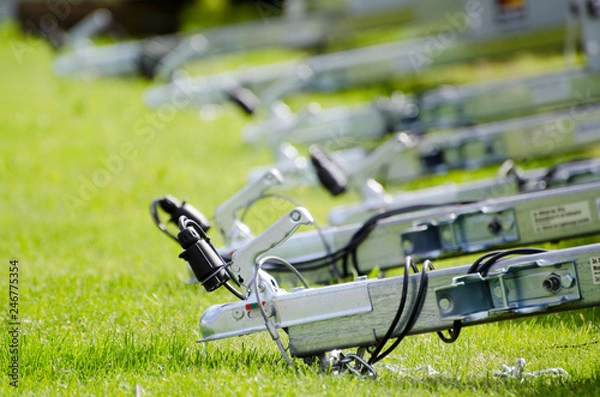 Obraz Many Car Trailer Hooks.