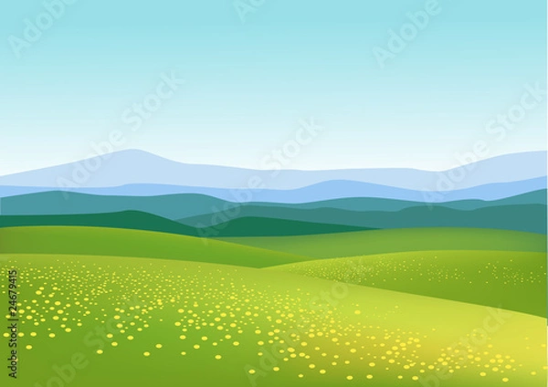 Obraz Natura zielone pole tło